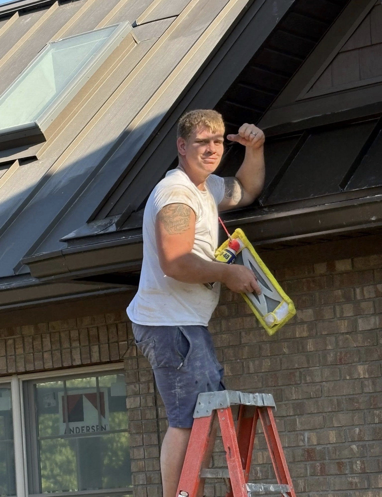 Paramount Masonry LLC crew member on the job
